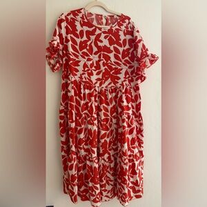 Colorful Plus Size Dress OX Temu